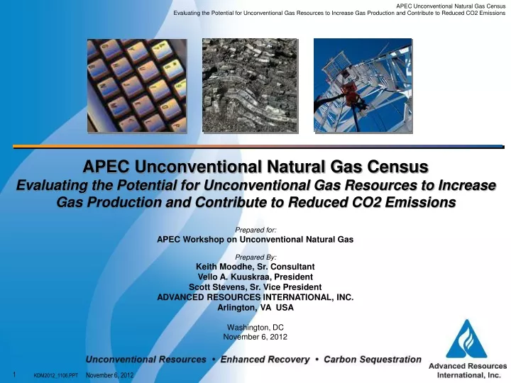 apec unconventional natural gas census evaluating