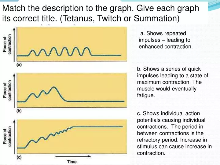 match the description to the graph give each