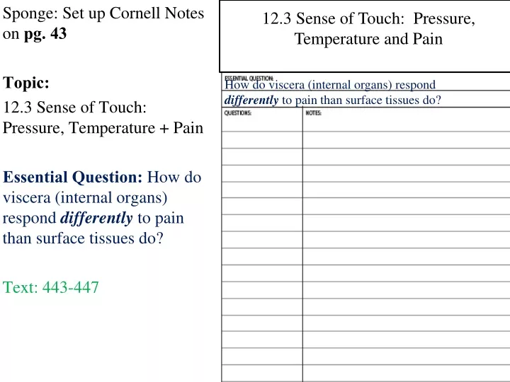 12 3 sense of touch pressure temperature and pain
