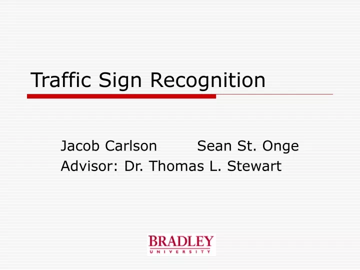 traffic sign recognition