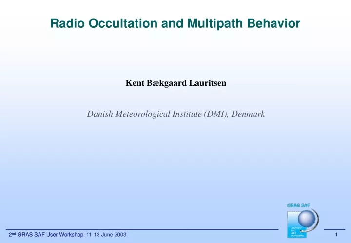 radio occultation and multipath behavior