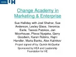 Change Academy in Marketing &amp; Enterprise