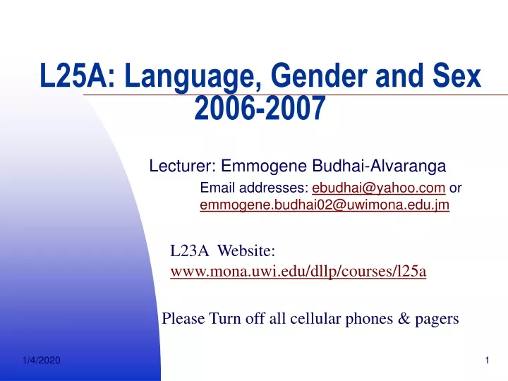 l25a language gender and sex 2006 2007