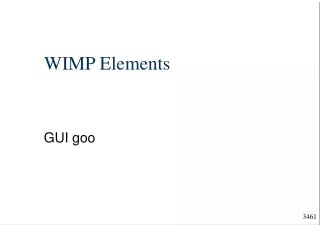 WIMP Elements