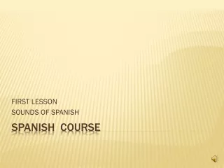 SPANISH  COURSE