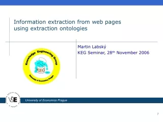 Information extraction from web pages  using extraction ontologies