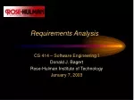Requirements Analysis - slide 1