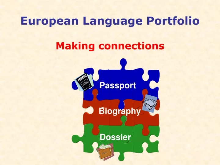 european language portfolio