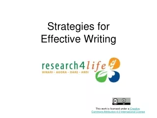 Strategies for Effective Writing