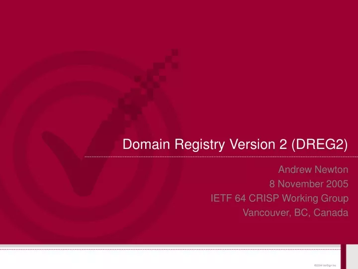 domain registry version 2 dreg2