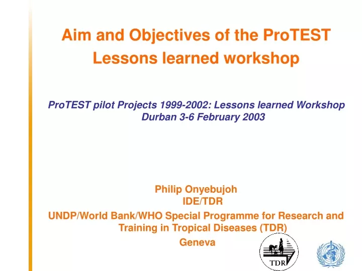 aim and objectives of the protest lessons learned
