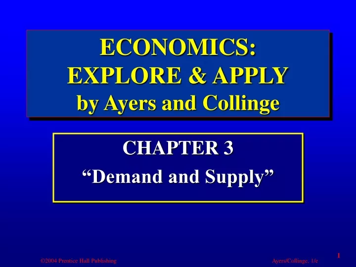 economics explore apply by ayers and collinge