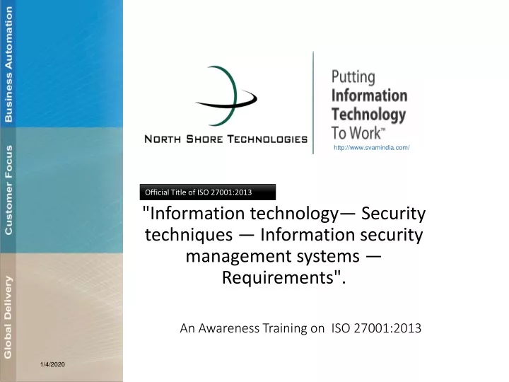 information technology security techniques information security management systems requirements