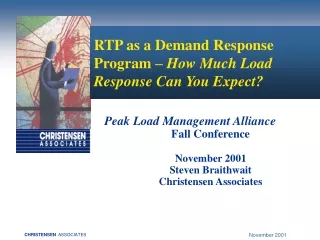 RTP as a Demand Response Program –  How Much Load Response Can You Expect?