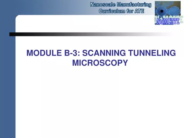 module b 3 scanning tunneling microscopy