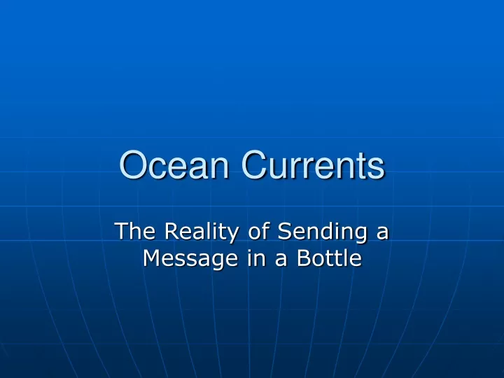 ocean currents