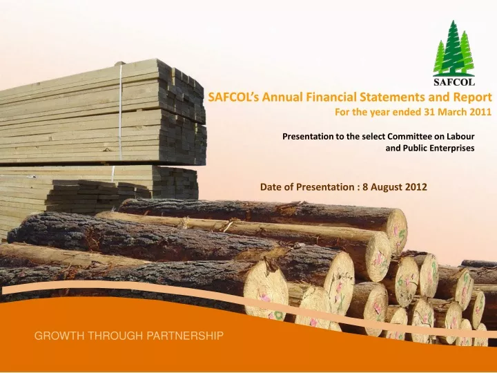 safcol s annual financial statements and report