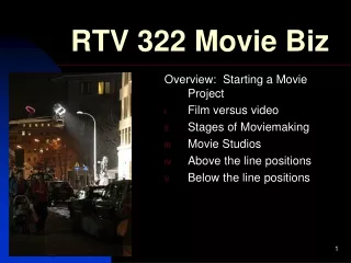 RTV 322 Movie Biz