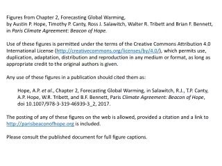 Figures from Chapter 2, Forecasting Global Warming,