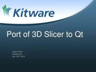 Port of 3D Slicer to Qt