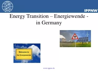 Energy Transition – Energiewende - in Germany