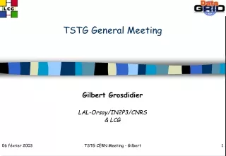 TSTG General Meeting