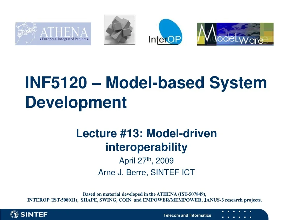 PPT - Leveraging Model-Driven Interoperability for Efficient System ...