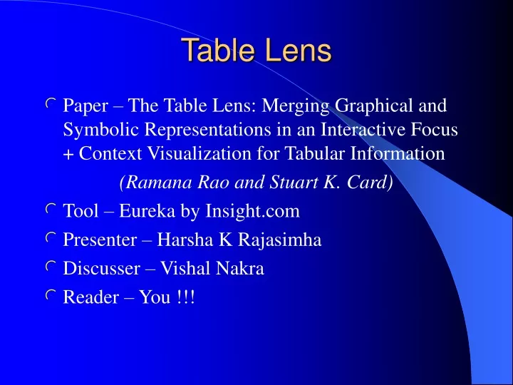 table lens