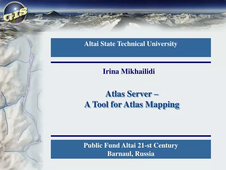 atlas server a tool for atlas mapping
