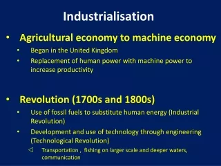 Industrialisation