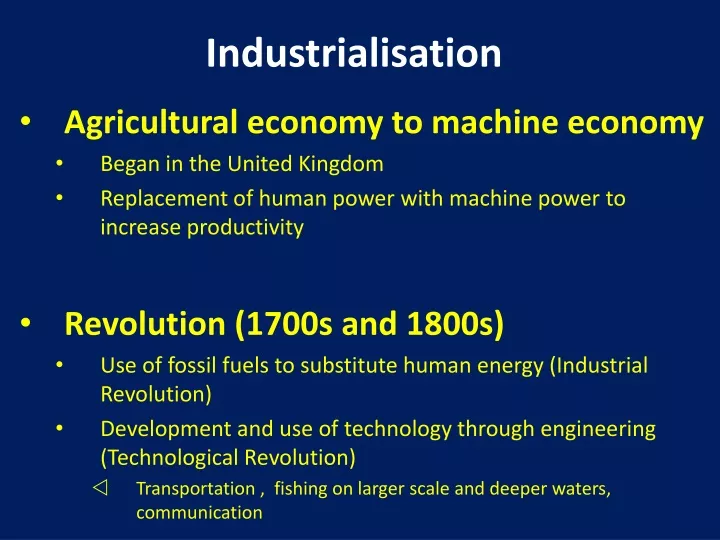 industrialisation