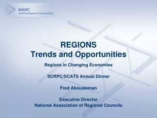 REGIONS  Trends and Opportunities