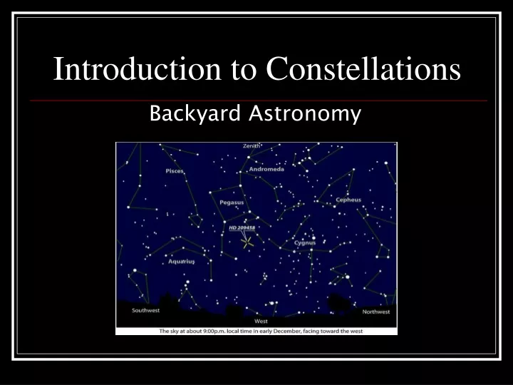 introduction to constellations