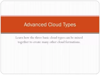 Advanced Cloud Types