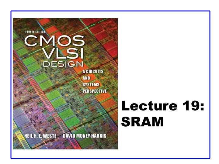 lecture 19 sram