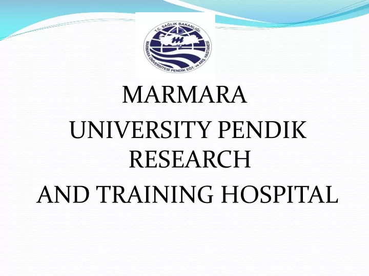 marmara university pendik research and training