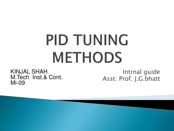 pid tuning methods