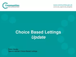 Choice Based Lettings Update