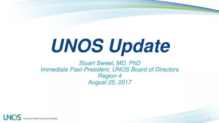 unos update