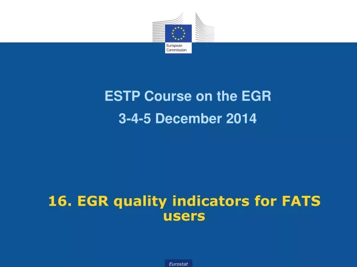 estp course on the egr 3 4 5 december 2014