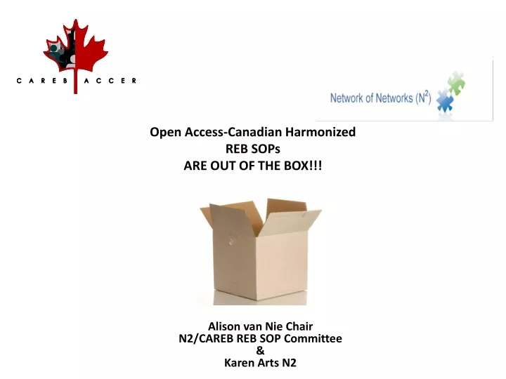 open access canadian harmonized reb sops
