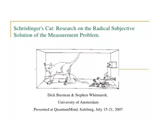 Schrödinger's  Cat:  Research on the Radical Subjective Solution of the Measurement Problem.