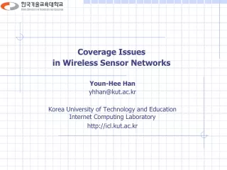 Coverage Issues  in Wireless Sensor Networks