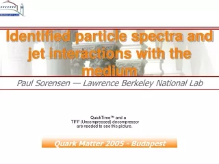 Identified particle spectra and jet interactions with the medium