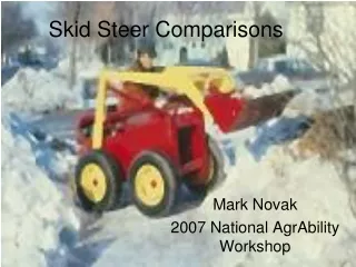 Skid Steer Comparisons