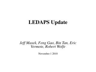 LEDAPS Update