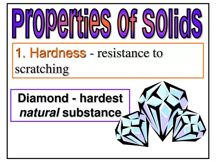 diamond hardest natural substance
