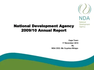 National Development Agency 2009/10 Annual Report