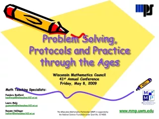 Problem Solving, Protocols and Practice through the Ages