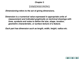 Chapter 3 DIMENSIONING
